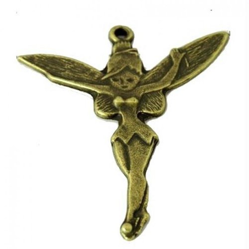 2 breloques charm bronze fabrication bijoux fee