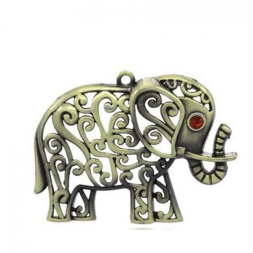 1 breloque charm bronze fabrication bijoux elephant
