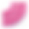 100 perles ronde en verre nacré fabrication bijoux 4 mm rose vif