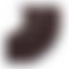 100 perles ronde en verre nacré fabrication bijoux 4 mm marron