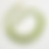 Fil de perle rondelle heishi pierre naturelle jaspers impériale 2 x 4 mm vert b