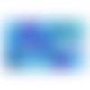 Boite de perles en verre de rocaille assorties 15 modèles différents  2 / 3 / 4 mm tons bleu 7316