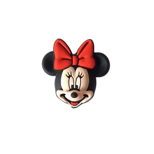 1 perle en silicone attache tétine, bijoux fantaisies, porte clefs minnie
