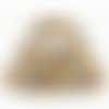 1 m de ruban gros grain imprimé 2.5 cm couture scrapbooking coq et tournesol