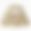 1 m de ruban gros grain imprimé 2.5 cm couture scrapbooking chouette sur branche