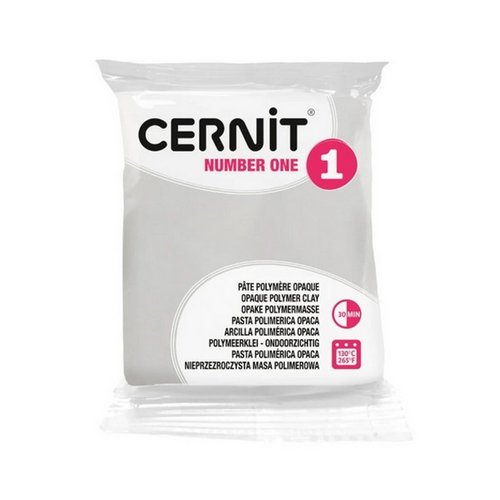 Pâte polymère opaque à cuire pâte à modeler pain de 56g cernit number one blanc 027