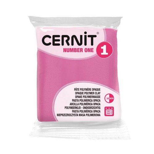 Pâte polymère opaque à cuire pâte à modeler pain de 56g cernit number one fuchsia 922