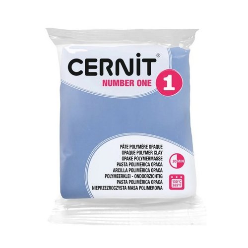 Pâte polymère opaque à cuire pâte à modeler pain de 56g cernit number one pervenche 212
