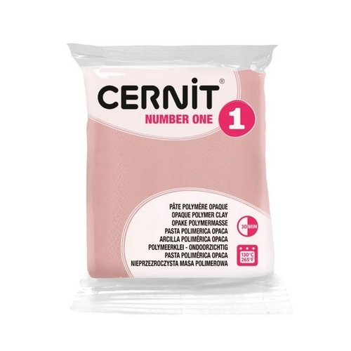 Pâte polymère opaque à cuire pâte à modeler pain de 56g cernit number one rose 475