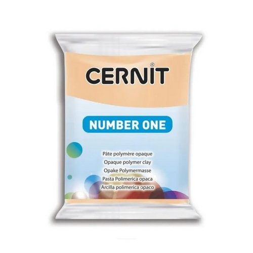 Pâte polymère opaque à cuire pâte à modeler pain de 56g cernit number one pêche 423