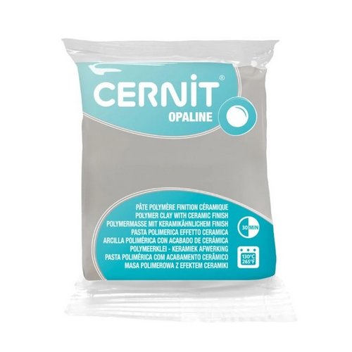 Pâte polymère semi opaque à cuire pâte à modeler pain de 56g cernit opaline blanc 010