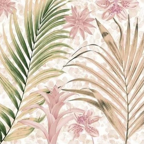 2 serviettes en papier 33 x 33 cm découpage collage nature feuillage nss 107