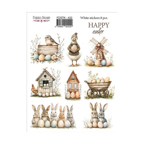 Stickers fantaisies couleur fabrika décoru happy easter 422