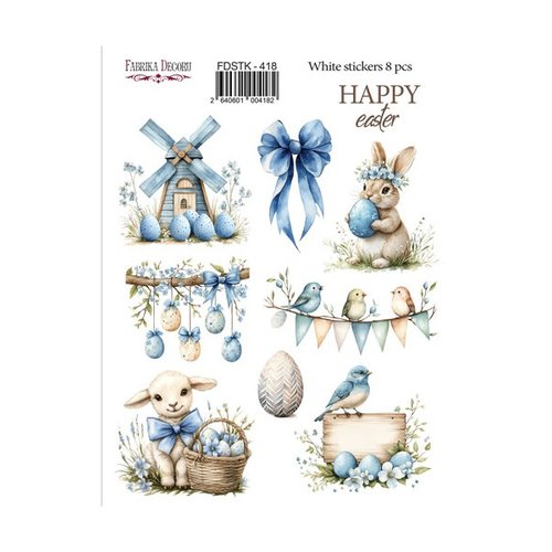 Stickers fantaisies couleur fabrika décoru happy easter 418