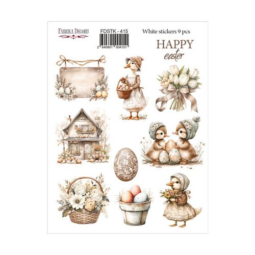 Stickers fantaisies couleur fabrika décoru happy easter 415
