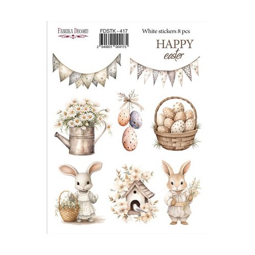 Stickers fantaisies couleur fabrika décoru happy easter 417