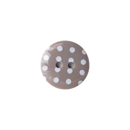 6 boutons ronds à pois en résine 1.8 cm couture décoration scrapbooking ficelle