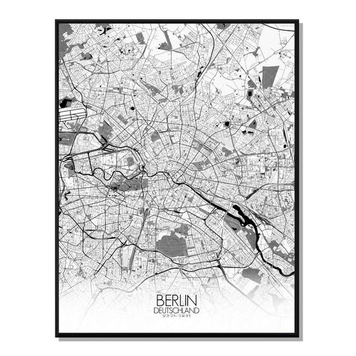 Poster carte de berlin    