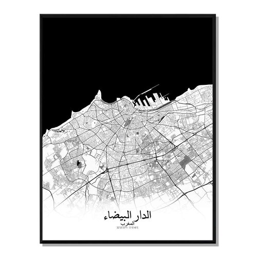 Poster carte de casablanca    