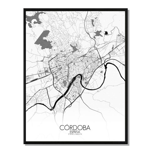 Poster carte de cordoue    