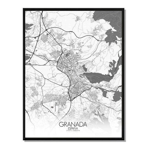 Poster carte de grenade    