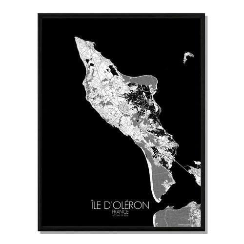 Poster carte d'oleron    