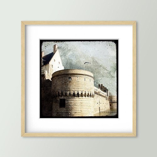 Le château des ducs - nantes - impression d'art 30x30cm - signé et numéroté