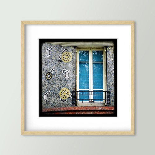 Fenêtre odorico - rennes - impression d'art 30x30cm - signé et numéroté