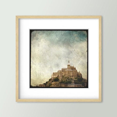 Mont-saint-michel 02 - impression d'art 30x30cm - signé et numéroté