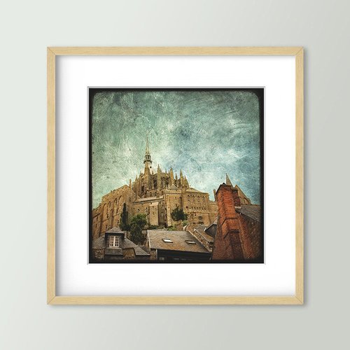 Mont-saint-michel 03 - impression d'art 30x30cm - signé et numéroté
