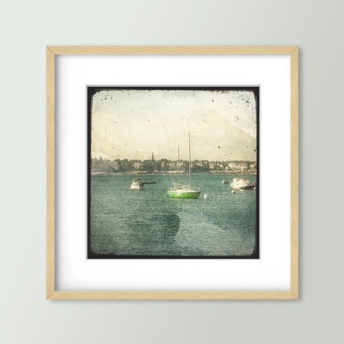 La rance, face à dinard - impression d'art 30x30cm - signé et numéroté