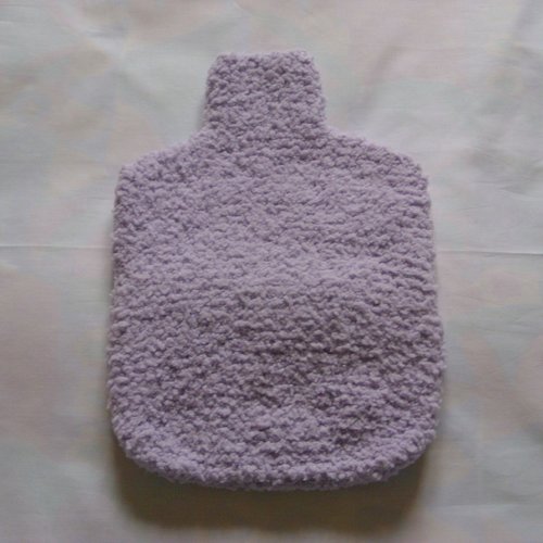 Housse pour bouillotte, au tricot, "violet"