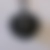 Boule de noël au tricot "noir et argenté" 