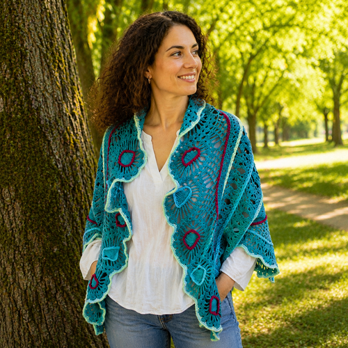Étole - écharpe femme au crochet " yvaris "