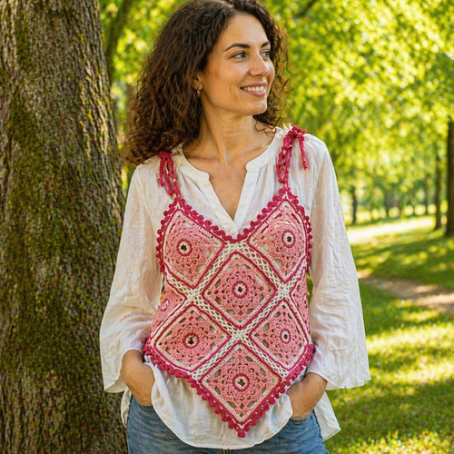 **débardeur soléa – rayonnement des fleurs d'été**