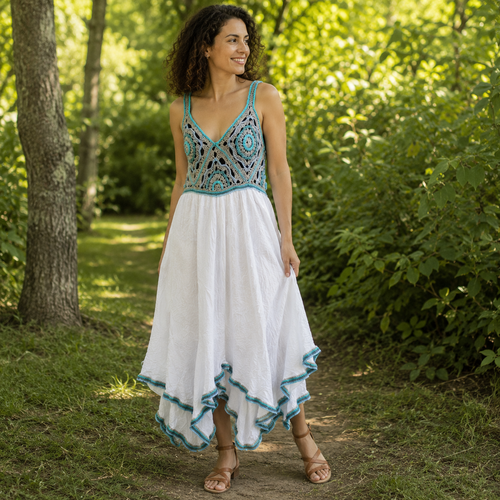 ** robe d'été "onde de lune"**