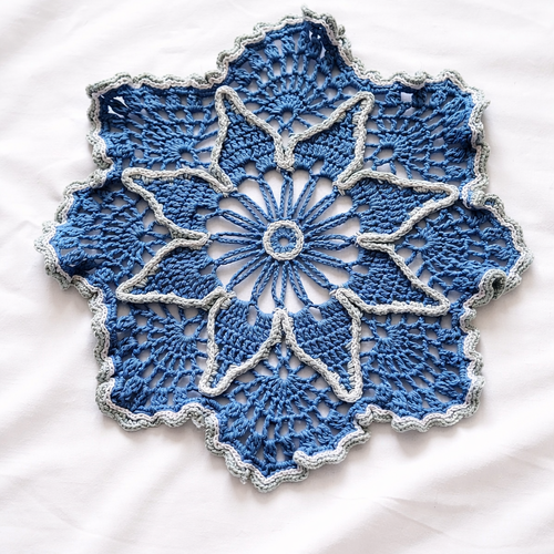 Napperon au croche onde nocturne