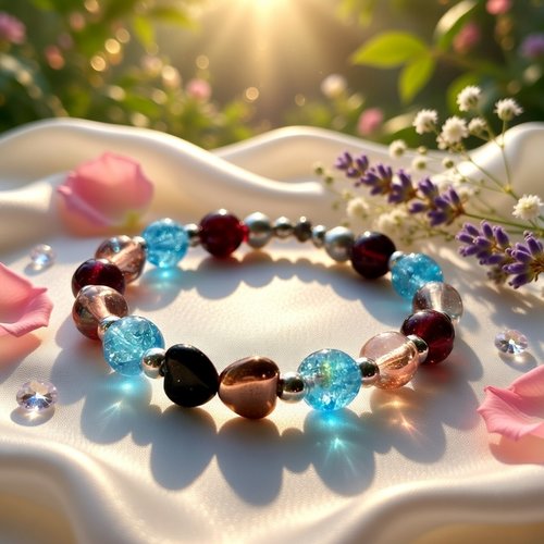 Bracelet artisanal "coeur d'azur"