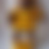 Vêtement poupée robe cape culotte chaussons bandeau poupée 35 cm