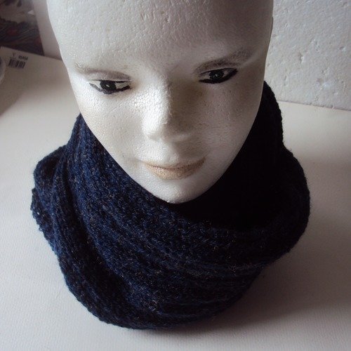 Snood homme tricoté laine acrylique