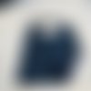 Serviette de cantine / grand bavoir motifs soucoupes volantes