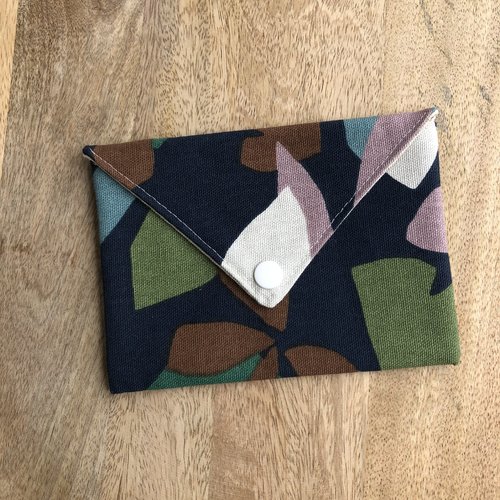 Pochette enveloppe en toile de coton motifs