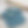 Joli bavoir en éponge et tissu coton motifs japonais turquoise