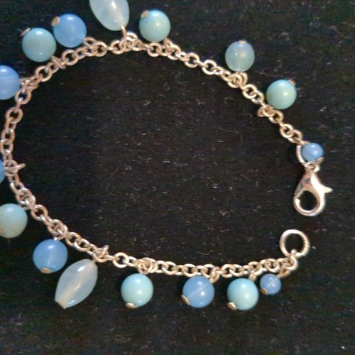 Bracelet pampilles perles de verre