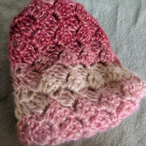Bandeau serre tête au crochet en mohair