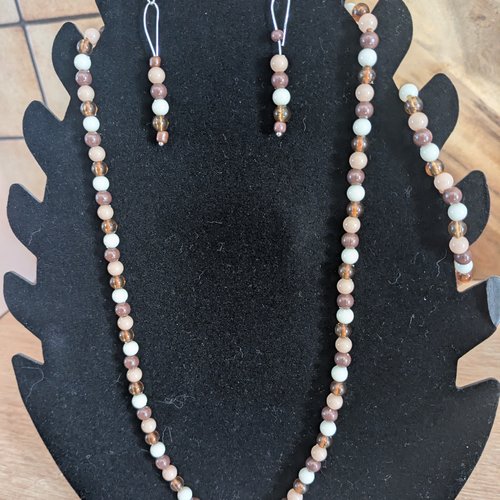 Parure perles bo+c+b