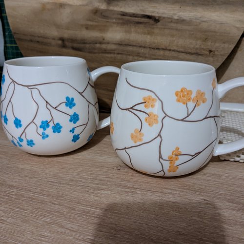 Mugs peints à la main