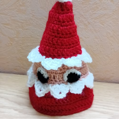 Père noël, décoration de noël, au crochet, fait main