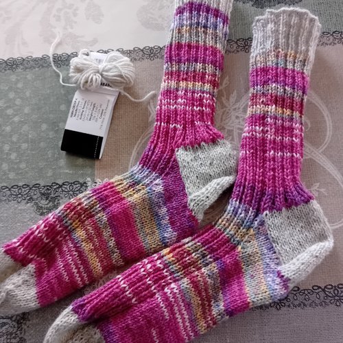 Chaussettes courtes en laine faites à la main, 35-37