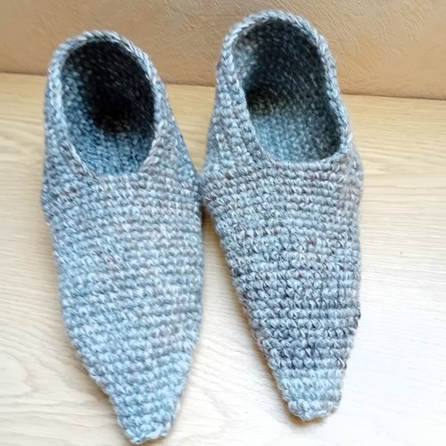 Chaussons unisexe, chaussons en laine, sans couture, 42-44